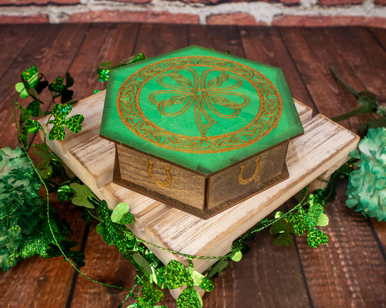 St. Patricks Day Wooden Box