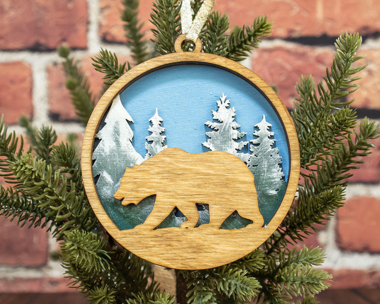 Bear Wooden Ornament