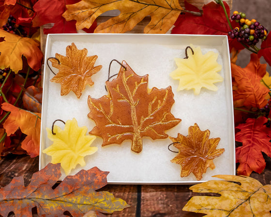Maple Leaf Ornament Set