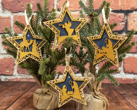 Nativity Ornaments (set of 4)