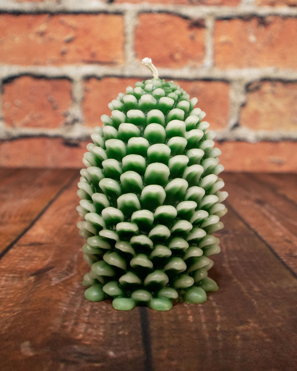 Frosted green 100%Beeswax Pinecones