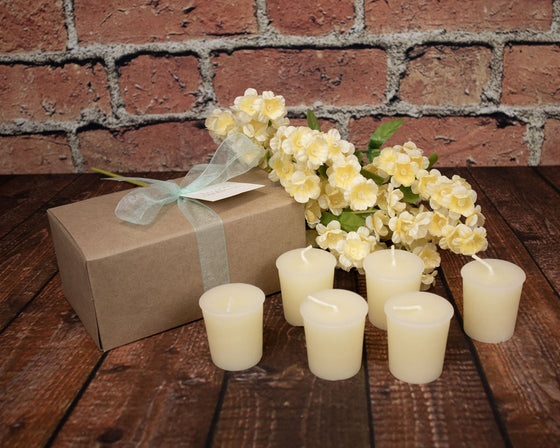 Beeswax Votives, All natural candle, long burn time – The Beeswax Candle Co