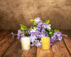 Frosted Glass Beeswax Votives