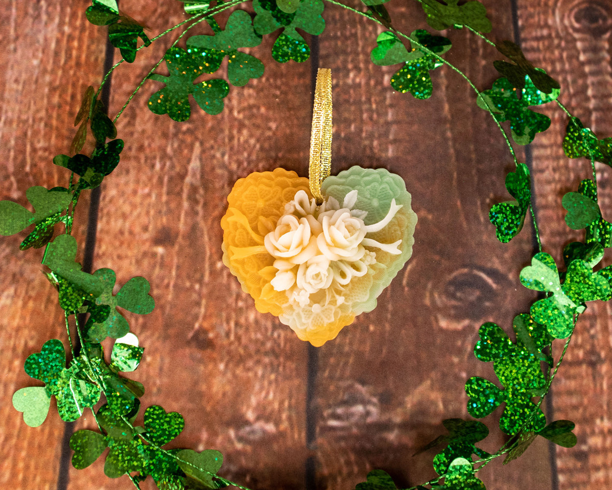 Beeswax Heart Ornament